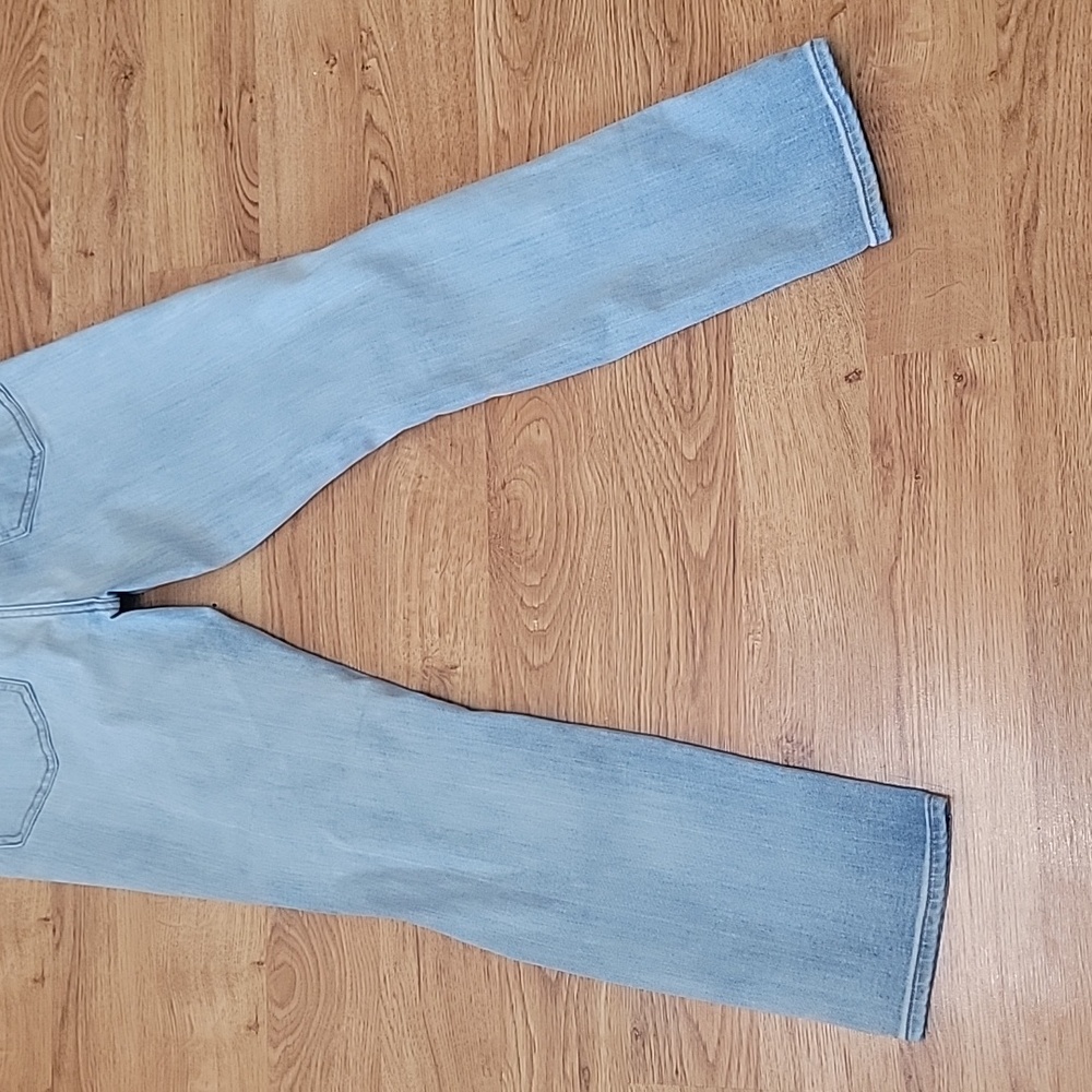 Express Light Blue Slim Super High Rise Jeans Size 6 - Picture 8 of 10